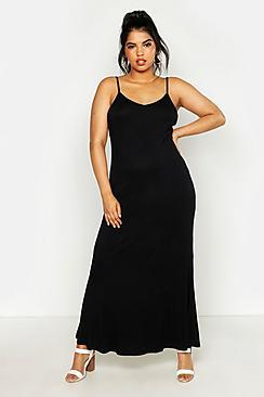 Boohoo Plus Basic Swing Maxi Dress