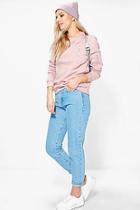 Boohoo Kate 32' Leg Mid Rise Boyfriend Jeans