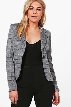 Boohoo Polly Check Blazer