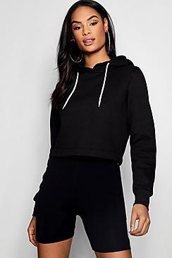 Boohoo Athleisure Crop Hoodie