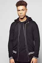 Boohoo Ribbed Sports Bomber