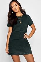 Boohoo Petite Jacquard T-shirt Dress