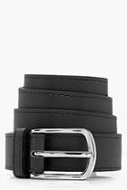 Boohoo Sara Square Buckle Skinny Belt