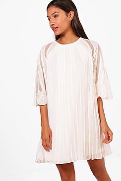 Boohoo Boutique Gia Embellished Chiffon Shift Dress