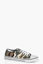 Boohoo Imogen Camo Lace Up Pump