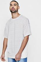 Boohoo Crew Neck Oversized Stripe T Shirt