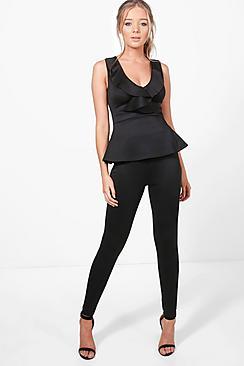 Boohoo Katie Pocket Skinny Trouser