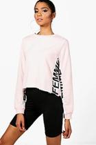 Boohoo Sofia Femme Stripe Athleisure Jumper
