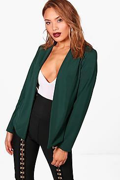 Boohoo Eloise Tailored Collarless Jacket