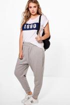 Boohoo Plus Gemma Basic Sweat Pant Grey
