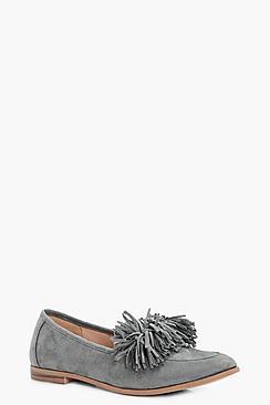 Boohoo Lucy Tassel Trim Loafers