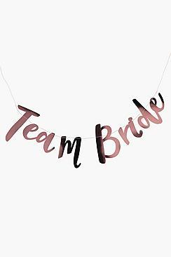 Boohoo Ginger Ray Team Bride Rose Gold Bunting