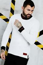 Boohoo Man Certified High Neck Long Sleeve Top With Woven Tab