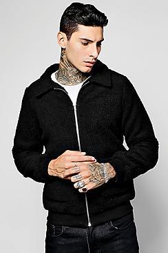 Boohoo Black Borg Trucker Jacket