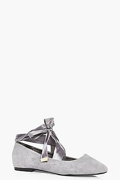 Boohoo Julia Ribbon Wrap Ballets