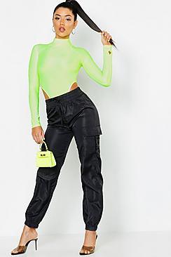 Boohoo Shell Suit Pocket Detail Cargo Jogger