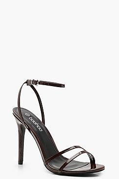 Boohoo Double Strap 2 Part Heels