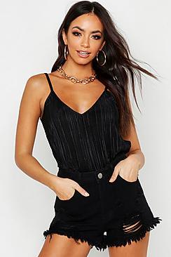 Boohoo Pleated Cami Top