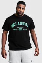 Boohoo Big And Tall Oklahoma Print T-shirt