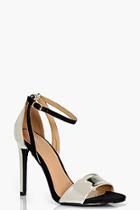 Boohoo Natasha Contrast Two Part Heel