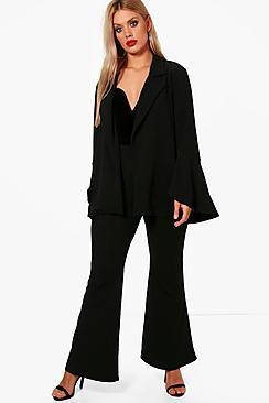 Boohoo Plus Helena Flare Trouser