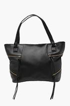 Boohoo Lucille Crosshatch Zip Detail Day Bag