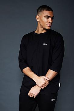 Boohoo Active Loose Fit 3/4 Sleeve T-shirt