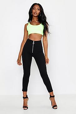 Boohoo Zip Front Legging