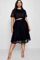 Boohoo Plus Janey Lace Skirt Co-ord