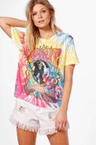 Boohoo Petite Ellie Tie Dye Festival T-shirt Multi