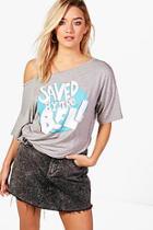 Boohoo Charlotte Saved By The Bell Licensed Crop