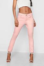 Boohoo Millie Light Pink Skinny Jeans