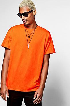 Boohoo Neon Crew Neck T Shirt