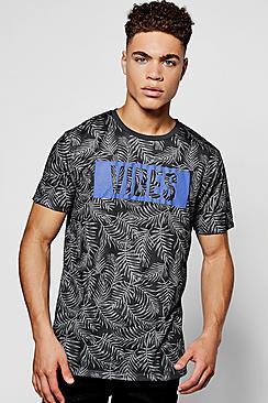 Boohoo Sublimation T-shirt With Plastisol Print