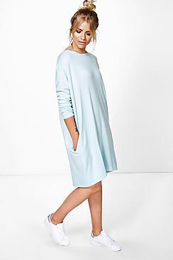 Boohoo Caroline Oversized Knitted Dress
