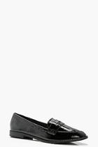 Boohoo Macey Flat Patent Loafer