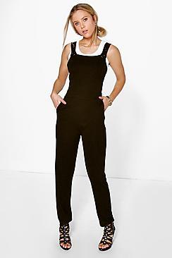 Boohoo Ava Pinafore Style Dungarees