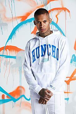 Boohoo Quavo Huncho Pirnt Tie Dye Hoodie