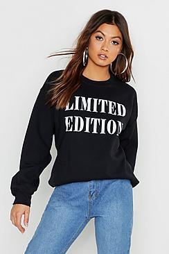 Boohoo Limited Edition Slogan Sweater