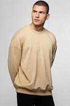 Boohoo Oversized Sweater With Ribbed Panels