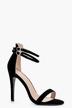 Boohoo Maisy Double Ankle Band 2 Part Heels