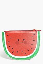 Boohoo Lucy Watermelon Vinyl Coin Purse