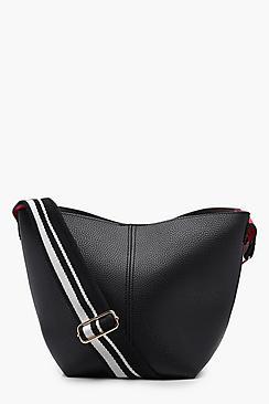 Boohoo Erica Sports Strap Contrast Sides Cross Body