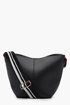 Boohoo Erica Sports Strap Contrast Sides Cross Body
