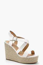 Boohoo Lily Strappy Espadrille Wedges