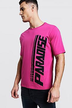 Boohoo Racer Paradise Print T-shirt