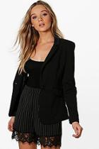 Boohoo Emilie Elbow Patch Blazer