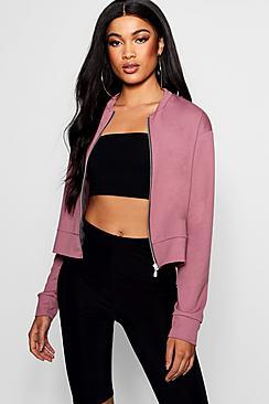 Boohoo Ava Crepe Bomber Jacket