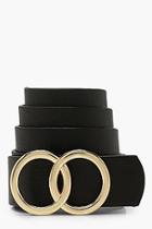 Boohoo Double Ring Detail Boyfriend Belt