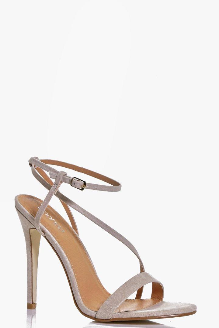 Boohoo Emma Open Back Two Part Sandal Nude